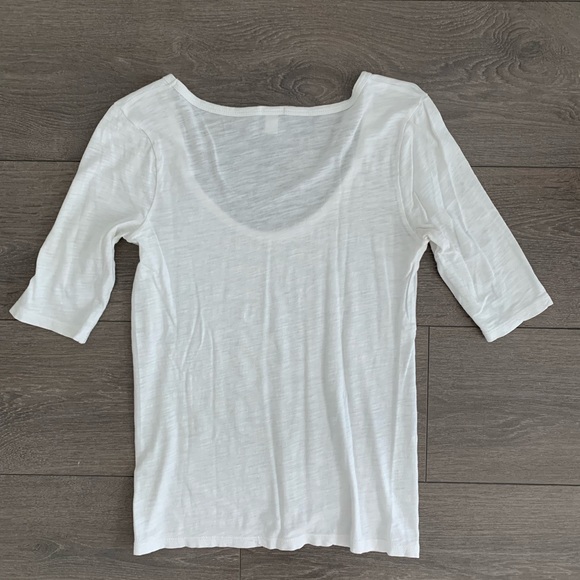 J. Crew shirt XS white tee top - Picture 5 of 5